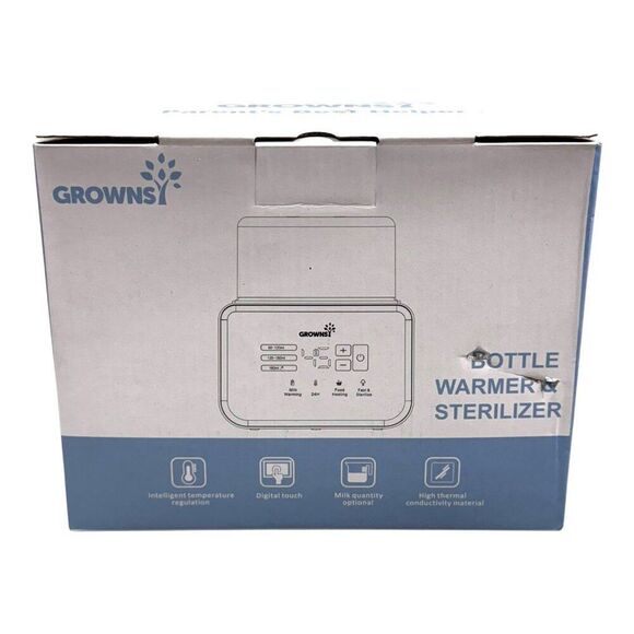 Grownsy Bottle Warmer & Sterilizer With Stain Remover Pack For Baby Bottles Box - Picture 3 of 9